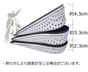 シークレットインソール 1ペア インヒール 厚底 かかと用 メンズ レディース 身長アップ 2 3 4cm 衝撃吸収 通気性 軽い 美脚 脚長 身長UP クッション 軽量 上げ底 中敷き 靴 ビジネスシューズ スニーカー ブーツ 革靴 ブラック 男女兼用 ユニセックス 女性 婦人 男性 紳士