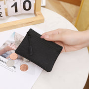 ミニ財布 コインケース レディース メンズ カードケース お札 小銭入れ コンパクト ウォレット ファスナー式 ICカード クレカ 男女兼用 ブラック レッド ブルー イエロー