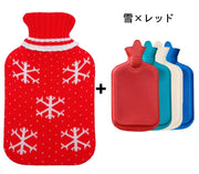 湯たんぽ ゆたんぽ カバー付き 冷え対策 保温グッズ 安眠グッズ 快眠 防寒対策 あったか 暖かい ペンギン チェック柄 無地 フェイクファー ポンポン 可愛い キュート 足元の冷え お腹の冷え