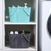 収納バスケット 収納ボックス 小物入れ カゴ 持ち手付き ストレージボックス メッシュカゴ お風呂バスケット 整理整頓 便利 おしゃれ 水切れ 手提げ 小物収納 洗面所 浴室 子供部屋 おもちゃ入れ 調味料 本 雑誌