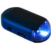 カーセキュリティ ダミーセキュリティ ダミーライト LEDランプ 充電式 USB 太陽光 ソーラー 盗難防止 自動車 自動点滅 防犯 警告灯 簡単設置 リチウム