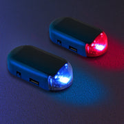 カーセキュリティ ダミーセキュリティ ダミーライト LEDランプ 充電式 USB 太陽光 ソーラー 盗難防止 自動車 自動点滅 防犯 警告灯 簡単設置 リチウム