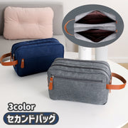 セカンドバッグ クラッチバッグ メンズ ハンドバッグ トラベルポーチ 化粧ポーチ 小物入れ 旅行 出張 大容量 コンパクト 軽量