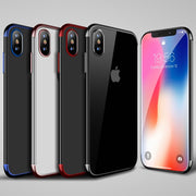 iPhoneケース iPhoneカバー スマートフォンケース スマホケース ソフトカバー クリア 透明 メッキ 無地 背面保護 TPU シンプル おしゃれ スタイリッシュ 携帯アクセサリー