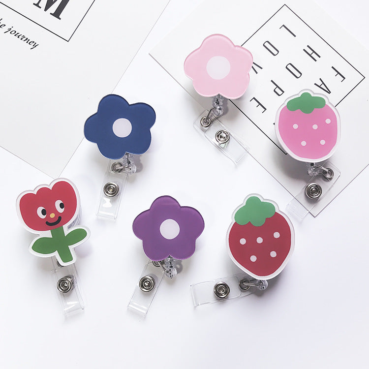 リールキークリップ コードリール ストラップ 伸縮 伸びる 名札 商品画像3