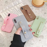 スマホベルト スマホバンド スライド式 落下防止 スマホホルダー スタンド機能 軽量 シンプル ホールドリング 薄型 カラバリ豊富 おしゃれ かわいい スマートフォン iPhone Android スマートホン アイフォン 便利 簡単