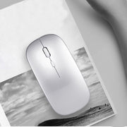 ワイヤレスマウス Bluetooth 2.4GHz USBレシーバー 無線 静音 超薄型 充電式 小型 軽量 3段階DPI コンパクト 静か リチウム