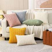 クッションカバー クッション用カバー 45×45cm カバーのみ スクエア型 四角形 正方形 北欧風 コーデュロイ シンプル 上品 模様替え イメージチェンジ イメチェン 単品 1枚 カバーだけ インテリアファブリック 生活雑貨 日用品