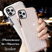 iPhone用ケース 14用 13用 12用 11用 X用 8用 7用 アイフォン用ケース スマホカバー 氷柄 クリスタルガラス風 キラキラ 凸凹 背面保護 傷防止 軽量 薄い おしゃれ かわいい 単色 無地 シンプル レディース 女性 婦人 スマートフォンケース アイフォーン用