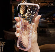iPhone用ケース 14用 13用 12用 11用 X用 8用 7用 アイフォン用ケース スマホカバー 氷柄 クリスタルガラス風 キラキラ 凸凹 背面保護 傷防止 軽量 薄い おしゃれ かわいい 単色 無地 シンプル レディース 女性 婦人 スマートフォンケース アイフォーン用