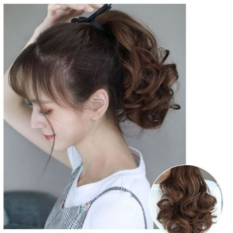 ポイントウィッグ ポニーテール 部分ウィッグ ロングヘアー ウェーブ カール 商品画像3