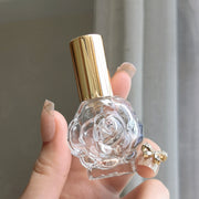 アトマイザー 10ml 香水 詰め替えボトル スプレー 香水瓶 ガラス フラワー 花 バラ 薔薇 ミニ コンパクト 詰め替え ポータブル かわいい おしゃれ 携帯 持ち運び 女性 大人女子