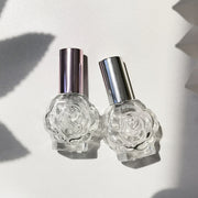 アトマイザー 10ml 香水 詰め替えボトル スプレー 香水瓶 ガラス フラワー 花 バラ 薔薇 ミニ コンパクト 詰め替え ポータブル かわいい おしゃれ 携帯 持ち運び 女性 大人女子
