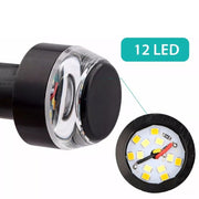 バイク用 LEDウインカー グリップバーエンドライト バイク用品 オートバイ 単車 パーツ ターンシグナル グリップ ハンドル バイクカスタム