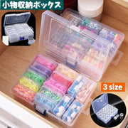 小物収納ボックス 小物入れ 机上収納 整理用品 引き出し付き 事務用品 アクセサリー ビーズ 文房具 薬 小分け 個別 スッキリ 見える 透明 クリア