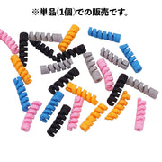 ケーブル保護カバー 単品 1個 ケーブルプロテクター ケーブルガード 断線防止 ツイスト スパイラル 保護カバー 充電ケーブル USBケーブル コード保護 携帯電話アクセサリー スマホグッズ 折り防止 くるくる 巻き付ける おしゃれ かわいい