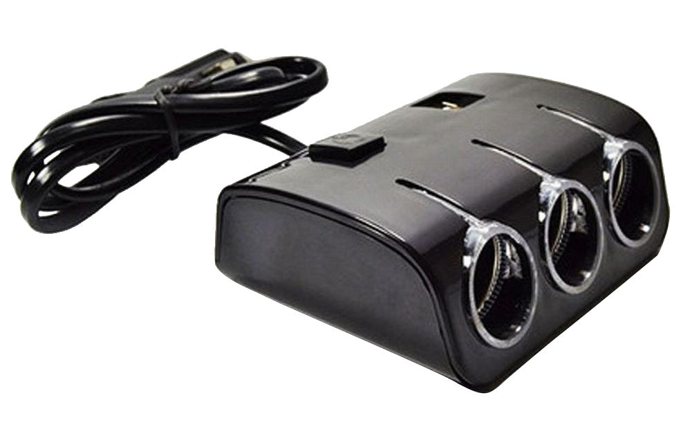 シガーソケット 3連 2USB USB 分配器 増設 車 自動車 スマホ スマートフォン 充電 ドライブレコーダー ドラレコ ライト 12V 24V 対応 ブラック ホワイト