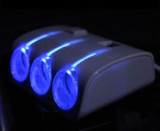 シガーソケット 3連 2USB USB 分配器 増設 車 自動車 スマホ スマートフォン 充電 ドライブレコーダー ドラレコ ライト 12V 24V 対応 ブラック ホワイト
