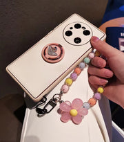 スマホストラップ 携帯ストラップ ビーズ フラワー お花 おしゃれ かわいい スマートフォン 携帯電話 デジタルカメラ コンパクトカメラ