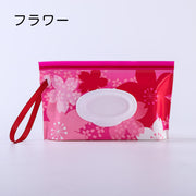 おしりふきケース ウェットシートケース ウェットティッシュケース ベビー 育児グッズ 蓋付き ループ付き ストラップ付き 持ち運び 携帯用 ポターブル かわいい