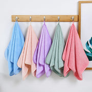 フェイスタオル バス用品 バスグッズ 35×75cm ループ付き 紐付き 厚手 吸水 吊り下げ 引っ掛け ふわふわ 柔らかい 洗顔 便利