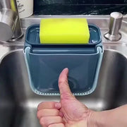 三角コーナー 排水ラック 折り畳み可能 キッチン用品 シンクストレーナー 水切りラック スポンジラック スポンジ置き ダストボックス ゴミ受け 生ごみ入れ 吸盤式 流し台