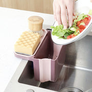 三角コーナー 排水ラック 折り畳み可能 キッチン用品 シンクストレーナー 水切りラック スポンジラック スポンジ置き ダストボックス ゴミ受け 生ごみ入れ 吸盤式 流し台
