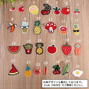 ワッペン アップリケ パッチ DIY ハンドメイド クラフト 布 手作り 手芸 刺繍 アイロン 入園準備 入学準備 アニマル 野菜 フルーツ 果物 くだもの キッズ 子ども 園児 幼児 小学生 バッグ 鞄 靴 シューズ かわいい キュート 簡単