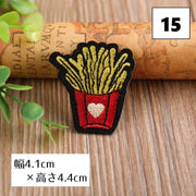ワッペン アップリケ パッチ DIY ハンドメイド クラフト 布 手作り 手芸 刺繍 アイロン 入園準備 入学準備 アニマル 野菜 フルーツ 果物 くだもの キッズ 子ども 園児 幼児 小学生 バッグ 鞄 靴 シューズ かわいい キュート 簡単