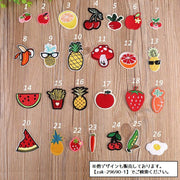 ワッペン アップリケ パッチ DIY ハンドメイド クラフト 布 手作り 手芸 刺繍 アイロン 入園準備 入学準備 アニマル 野菜 フルーツ 果物 くだもの キッズ 子ども 園児 幼児 小学生 バッグ 鞄 靴 シューズ かわいい キュート 簡単