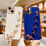 iPhoneケース iPhoneカバー スマホケース スマホカバー チェーンベルト付き ハート 柔らかい 背面保護 傷予防 傷防止 iPhone12 12Pro 12ProMax 12mini iPhone13 13Pro 13ProMax 13mini iPhone14 14Pro 14ProMax 14Plus 可愛い おしゃれ 携帯ケース 保護カバー アイフォンケース スマートフォンケース アイフォンカバー