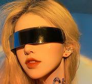 サイバーサングラス レディース メンズ UV400 UVカット テクノ クラブ DJ 宇宙 近未来 コスプレ パーティ イベント