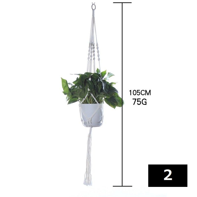 プラントハンガー ハンギングプランター インテリア雑貨 植物ハンガーネット 吊るす ナチュラル 商品画像4