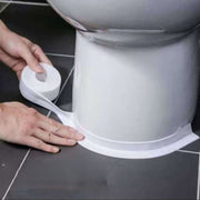 隙間テープ 防水テープ 防カビテープ 汚れ防止 すきまテープ 防水 防カビ トイレ床 PVC 便器底 キッチン シンク コンロ テーブルコーナー 洗面所 浴室 水回り 貼るだけ 便利 粘着テープ シール式 白 ホワイト マスキングテープ 無地