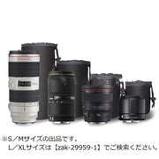 レンズポーチ S M レンズケース 保護カバー ソフト クッション付き 収納 カメラレンズ 一眼レフ ミラーレス 耐衝撃 防水 撥水 フック付き 巾着型 コードロック 無地 シンプル ブラック 旅行 アウトドア 登山