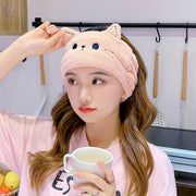 ヘアバンド 洗顔 レディース ヘッドバンド ヘアーバンド ターバン ねこ 猫 にゃんこ 幅広 ワイド もこもこ ふんわり メイク お風呂上り おしゃれ かわいい