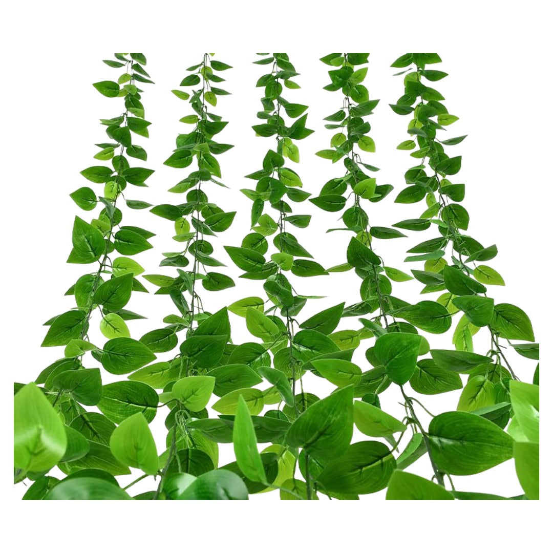 フェイクグリーン 人工観葉植物 造花 吊り下げ 壁掛け 蔓 グリーン2 バリエーション画像