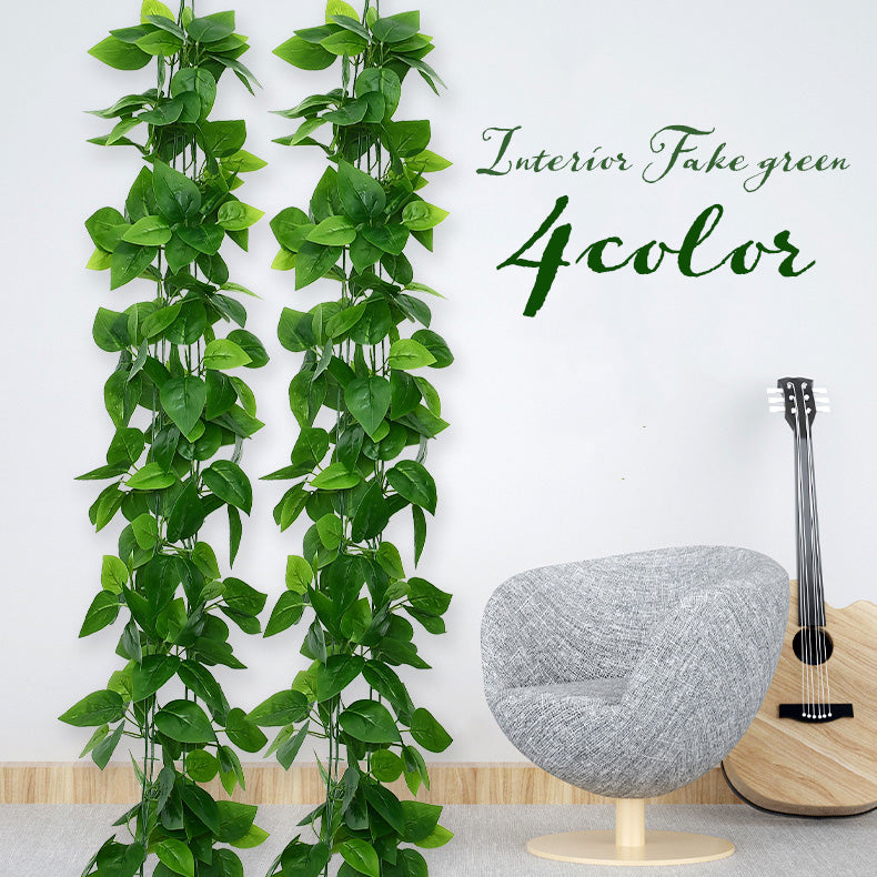 フェイクグリーン 人工観葉植物 造花 吊り下げ 壁掛け 蔓 商品画像