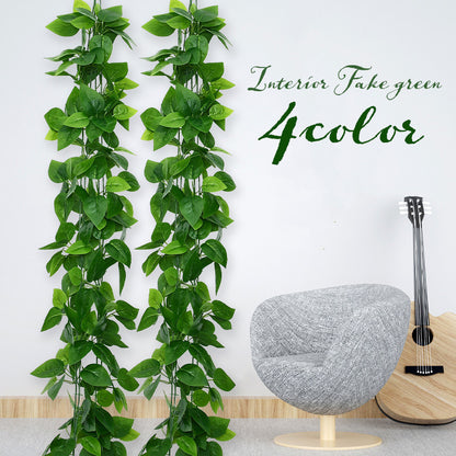 フェイクグリーン 人工観葉植物 造花 吊り下げ 壁掛け 蔓 商品画像