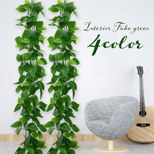 フェイクグリーン 人工観葉植物 造花 吊り下げ 壁掛け 蔓 商品画像