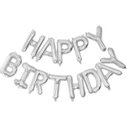 バルーン 誕生日 HAPPY BIRTHDAY バースデー 文字 アルファベット 16インチ 40cm パーティーグッズ  サプライズ 光沢 飾りつけ 室内装飾 インスタ映え 記念撮影 ゴールド 金 シルバー 銀 カラフル レインボー ネイビー レッド 赤 グラデーション ブラック 黒 かわいい キュート ポップ かっこいい