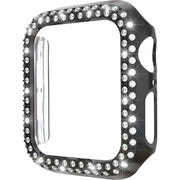 アップルウォッチ用カバー Apple Watch用 保護ケース 保護カバー 傷防止 汚れ防止 保護 ガラスフィルム ラインストーン キラキラ 可愛い お洒落 38mm 42mm 40mm 44mm 41mm 45mm SE Series7 6 5 4 3 2 1 レディース 女性 スマートウォッチアクセサリー