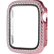 アップルウォッチ用カバー Apple Watch用 保護ケース 保護カバー 傷防止 汚れ防止 保護 ガラスフィルム ラインストーン キラキラ 可愛い お洒落 38mm 42mm 40mm 44mm 41mm 45mm SE Series7 6 5 4 3 2 1 レディース 女性 スマートウォッチアクセサリー