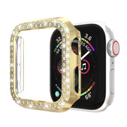アップルウォッチ用カバー Apple Watch用 保護ケース 保護カバー 傷防止 汚れ防止 保護 ガラスフィルム ラインストーン キラキラ 可愛い お洒落 38mm 42mm 40mm 44mm 41mm 45mm SE Series7 6 5 4 3 2 1 レディース 女性 スマートウォッチアクセサリー