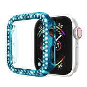 アップルウォッチ用カバー Apple Watch用 保護ケース 保護カバー 傷防止 汚れ防止 保護 ガラスフィルム ラインストーン キラキラ 可愛い お洒落 38mm 42mm 40mm 44mm 41mm 45mm SE Series7 6 5 4 3 2 1 レディース 女性 スマートウォッチアクセサリー