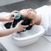 洗髪器 洗髪槽 簡易シャンプー台 寝たまま 高齢者 妊婦 入院 自宅 持ち運び 排水管付き 排水機能 介護 介助 便利 シャンプーボウル