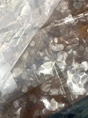 シャワーカーテン バス用品 サークル モザイク クリア 防水 間仕切り 取り付け簡単 デザイン豊富 浴室 シャワールーム