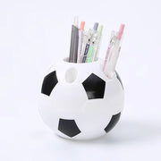 ペンスタンド ペン立て 鉛筆立て ペンホルダー サッカーボール風 球型 文房具入れ 卓上収納 机上 デスク 小物入れ 整理整頓 かわいい おしゃれ 便利