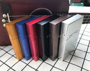 シガレットケース スリムタイプ タバコケース 煙草ケース 細いタバコ入れ 20本収納 メタル 金属 無地 スリム シンプル おしゃれ プレゼント