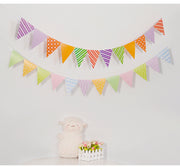 ガーランド 三角旗 フラッグ 誕生日 パーティー イベント クリスマス 結婚式 部屋飾り DIY ハート ドット 子供部屋 可愛い おしゃれ カラフル 映える 雑貨 インテリア ピンク 青 パープル